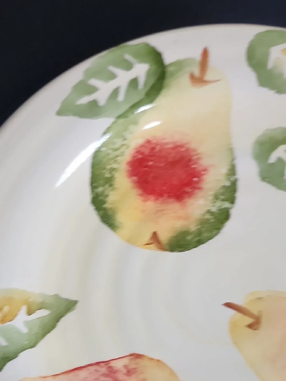 VTG Culinary Arts Studio Collection Hand Painted Pear Salad Plate 8.5
